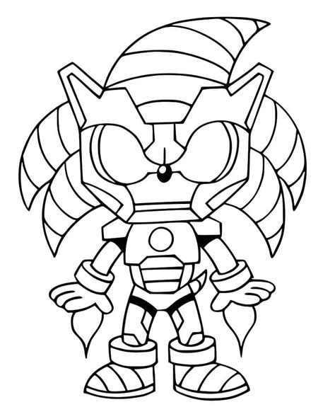 sonic iron man coloring page